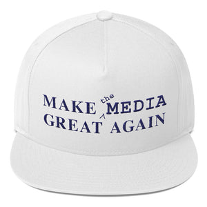 Make the Media Great Again - Classic Snapback, White
